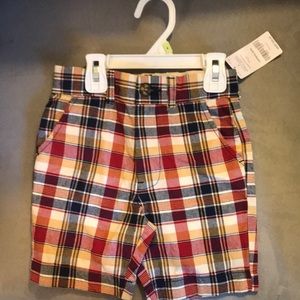 Boys 4 carter shorts plaid